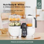 Comprar Babymoov nutribaby pack ( +) white y 3 babybols 180ml + 2 spooners - ideal para la diversificación