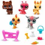 Comprar Bandai - littlest pet shop - set de coleccionista tema granja - 5 animales y accesorios - bf00510