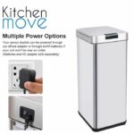 Comprar Bote de basura automático kitchen move parkside - 50l - acero inoxidable con fleje