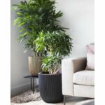 Comprar Capi jardiniere groove 43x41 cm negro y dorado 445487