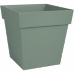 Comprar Eda plastique - macetero cuadrado toscana - 32 x 32 x h 32 cm - 22 l - verde laurel