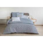 Comprar Home linge passion juego de edredón luxor - 1 funda nórdica 240 x 260 cm + 2 fundas de almohada 65 x 65 cm - azul y blanco