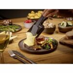 Comprar Parrilla raclette - severin - rg2360 - 4 personas. - compacto - plato 24 x 24 cm - incluye 4 cacerolas y espátulas - negro