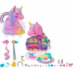 Comprar Polly pocket - set de peluquería rainbow unicorn - cabezal de peluquería - 4 años+ hyd97