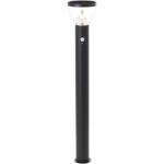 Comprar Poste de exterior - brilliant - tulip - led y solar - detector de movimiento - acero inoxidable y plástico - 4 w - negro