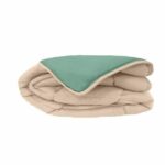 Comprar Poyet motte edredón de microfibra 400g / m² calgary - 140 x 200 cm - gris guijarro y verde lago