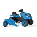 Comprar Smoby farmer xl pedal tractor + trailer - azul