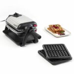 Comprar Tefal wm756d12 king size waffle maker 1200w light termostat luces encendido/apagado tournant y mango de acero de acero/acero inoxidable plegable/acero inoxidable