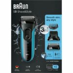 Comprar Afeitadora de barba eléctrica para hombre - braun - series 3 shave & style 3010bt - tecnología wet & dry - negro/azul