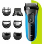 Comprar Afeitadora de barba eléctrica para hombre - braun - series 3 shave & style 3010bt - tecnología wet & dry - negro/azul