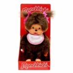 Comprar Babero niña monchhichi rosa 20 cms