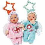 Comprar Baby born - 2 muñecos de trapo Ángel - 18cm - se pueden acoplar - sonajero integrado - muy suaves - a partir de 0 meses