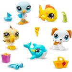 Comprar Bandai - littlest pet shop - set de coleccionista tema de playa - 5 animales y accesorios - bf00517