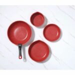 Comprar Batería de cocina - arthur martin - amr37 - juego de 3 sartenes - 20-24-28 cm + 1 mango extraíble - todo tipo de fuegos incluida inducción