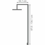 Comprar Columna de ducha con grifo termostático - edouard rousseau - doddy - latón cepillado