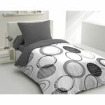 Comprar Conjunto de edredones de microfibra audace - 1 cubierta nórdica 140x200 cm + 1 funda de almohada 63x63 cm - gris claro - pasión de lino para el hogar