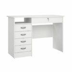 Comprar Estudiante escritorio con 5 cajones - decoración blanca - l 109.3 x p 48.5 x h 75.6 cm