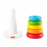 Comprar Fisher-price rainbow pyramid classic anillos apilables en materiales vegetales - juguete de aprendizaje temprano - a partir de los 6 meses