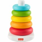 Comprar Fisher-price rainbow pyramid classic anillos apilables en materiales vegetales - juguete de aprendizaje temprano - a partir de los 6 meses