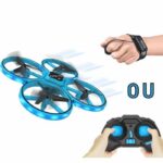 Comprar Flashing drone - mini drone con led - flybotic - mando a distancia clásico + mando a distancia con movimiento de muñeca - looping 360