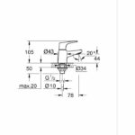 Comprar Grifo de baño monomando lavamanos - grohe start flow - talla xs - cromo - ahorro de agua - 20577000