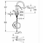 Comprar Grifo de cocina - cromo - caño alto en forma de c - aireador extraíble - rotación 360 - limitador de caudal - grohe start curve - 30562000