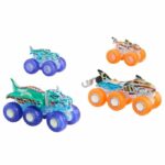 Comprar Hot wheels-big truck monster trucks power smashers-coffret hyj29