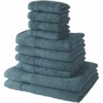 Comprar Juego de 4 toallas de baño today 30x50 + 4 toallas de baño 50x90 + 2 toallas de baño 70x130 cm 100% algodón - pavo real