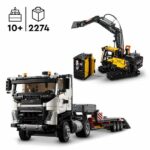 Comprar Lego technic 42175 camión volvo fmx y excavadora eléctrica ec230 - set de vehículos