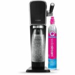 Comprar Máquina de refrescos - sodastream art - negra - botella y cilindro de carbonatación incluidos