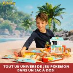 Comprar Mochila - bandai - tema de playa pokémon del entrenador - se abre y se convierte en una súper arena