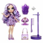 Comprar Muñeca rainbow high fashion con kit de slime y mascota - morado (púrpura) - muñeca con purpurina de 28 cm con kit de slime