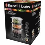 Comprar Olla de vapor - russell hobbs - negro mate - 26530-56 - 400 w - 7 l - 3 cestos de vapor - negro