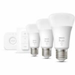 Comprar Philips hue white starter kit 9.5w bombilla led inteligente - e27 x3 y control remoto hue