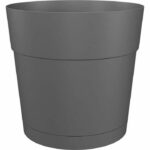 Comprar Pot de flores y capri redondo capri - plástico - tanque de agua - diámetro 35 cm - antracita - artevasi