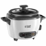 Comprar Russell hobbs 27020-56 - olla arrocera - 600g - 200w - cesta de vapor - mantener caliente - cuenco antiadherente extraíble - blanco y negro