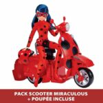 Comprar Scooter miraculous switch'n go + ladybug lucky charm bandai 26 cm muñeca articulada - p50668