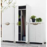 Comprar Spacesaver 90 plastiken armario bajo con 2 puertas con estantes - an. 90 x p 45 x al. 100 cm - gama space saver - interior y exterior