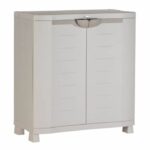 Comprar Spacesaver 90 plastiken armario bajo con 2 puertas con estantes - an. 90 x p 45 x al. 100 cm - gama space saver - interior y exterior