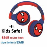 Comprar Spider-man cómodos auriculares 2 en 1 plegables con bluetooth y con cable para niños con limitación de sonido - lexibook