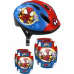 Comprar Stamp - casco + coderas/rodilleras - spidey