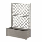 Comprar Stefanplast - jardinera italia - rectangular con rejilla gris piedra