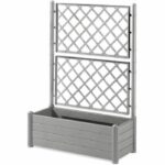 Comprar Stefanplast - jardinera italia - rectangular con rejilla gris piedra