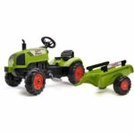 Comprar Tractor de pedales falk claas con remolque