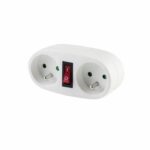 Comprar Zócalo chacon bi-fold 2x16a con interruptor blanco