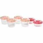 Comprar Beaba set de 6 porciones de clip para la primera edad 60 ml / 120 ml (colores surtidos rosa)