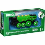 Comprar Brio world - 33593 - potente locomotora verde con baterías - juguete de madera