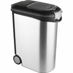 Comprar Curver recipiente de comida seca 20kg - aspecto de metal - gris