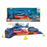 Comprar Dickie - camión transportador de 40 cm + helicóptero + vehículo de gendarmería - a partir de 3 años