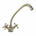 Comprar Grifo mezclador de cocina rousseau beverly - sin ducha de mano - bronce envejecido